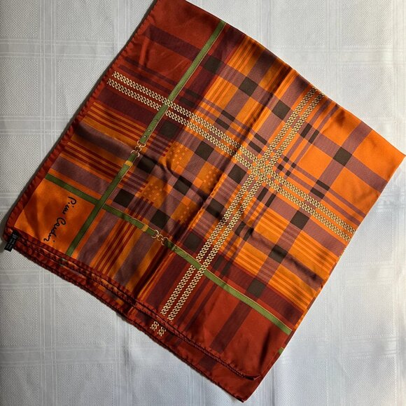 Very large square silk scarf by Pierre Cardin - bought in Paris in 2004 - Picture 3 of 5